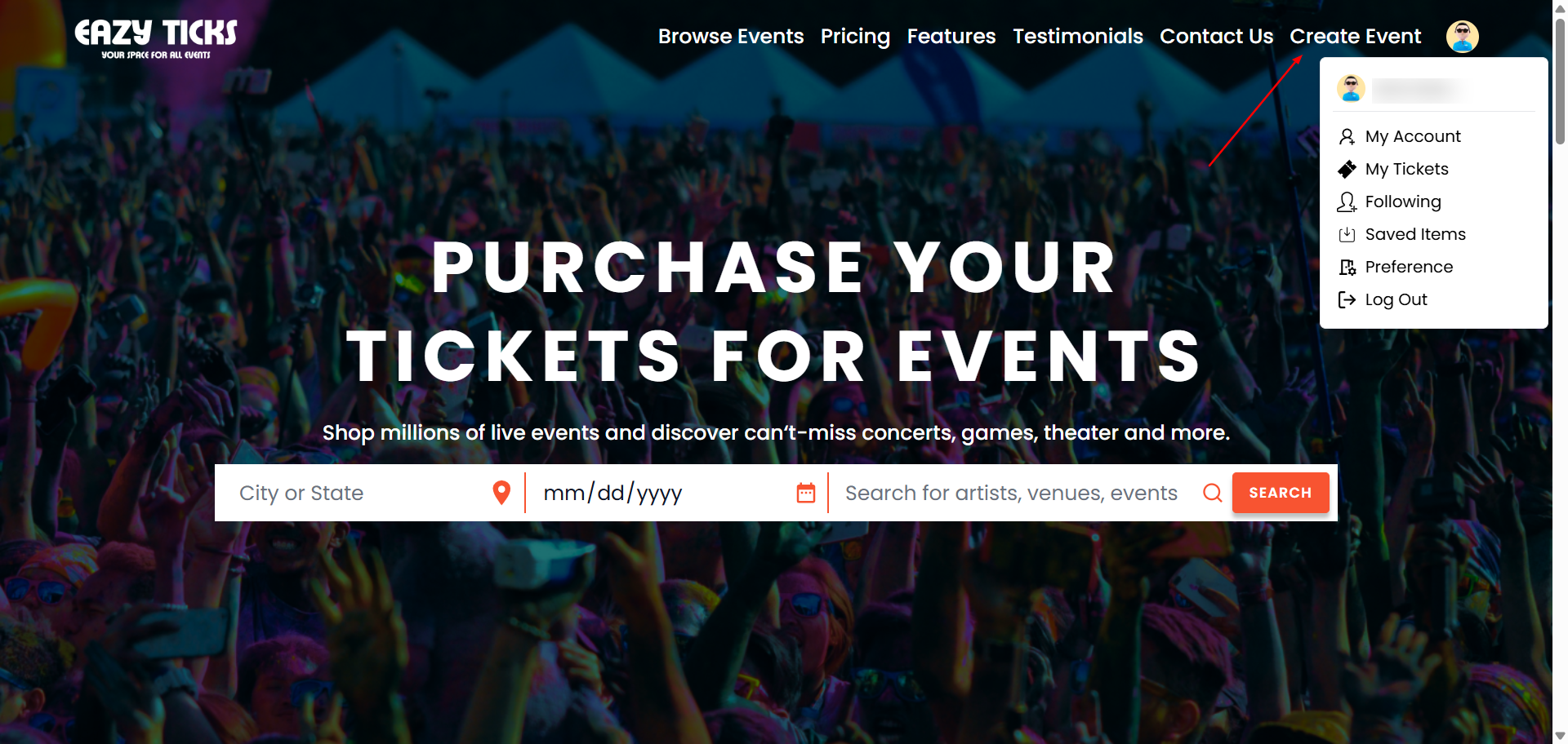 Organizer dashboard overview