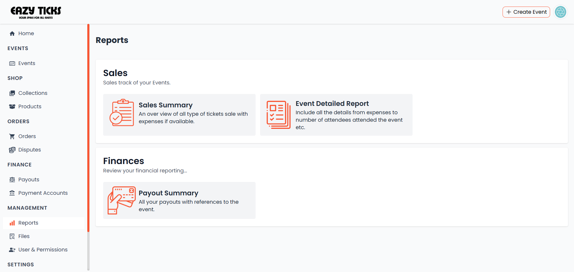 Dashboard reports analytics